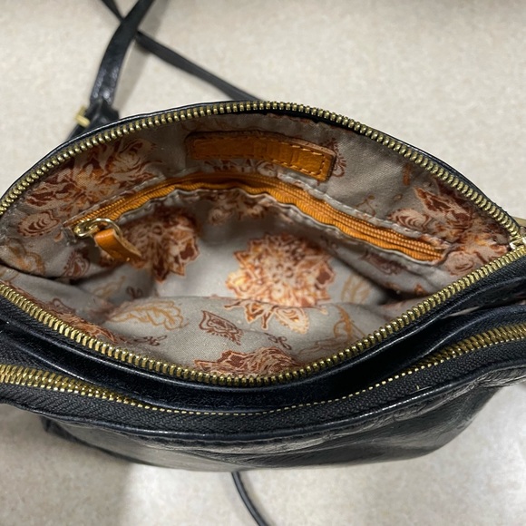 HOBO Bags Womens Hobo International Black Leather Crossbody Bag